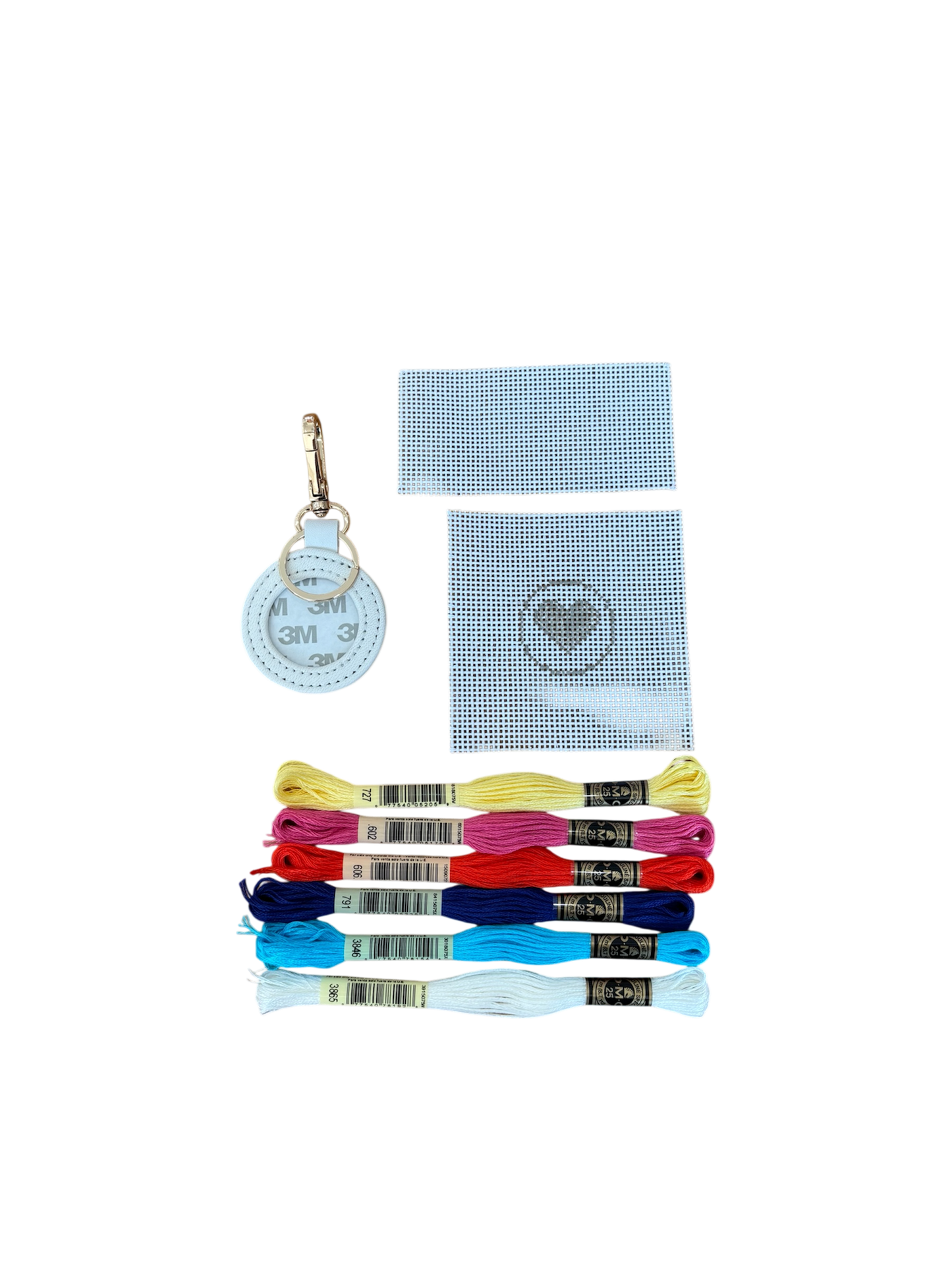 Heart Needlepoint Key Fob Kit